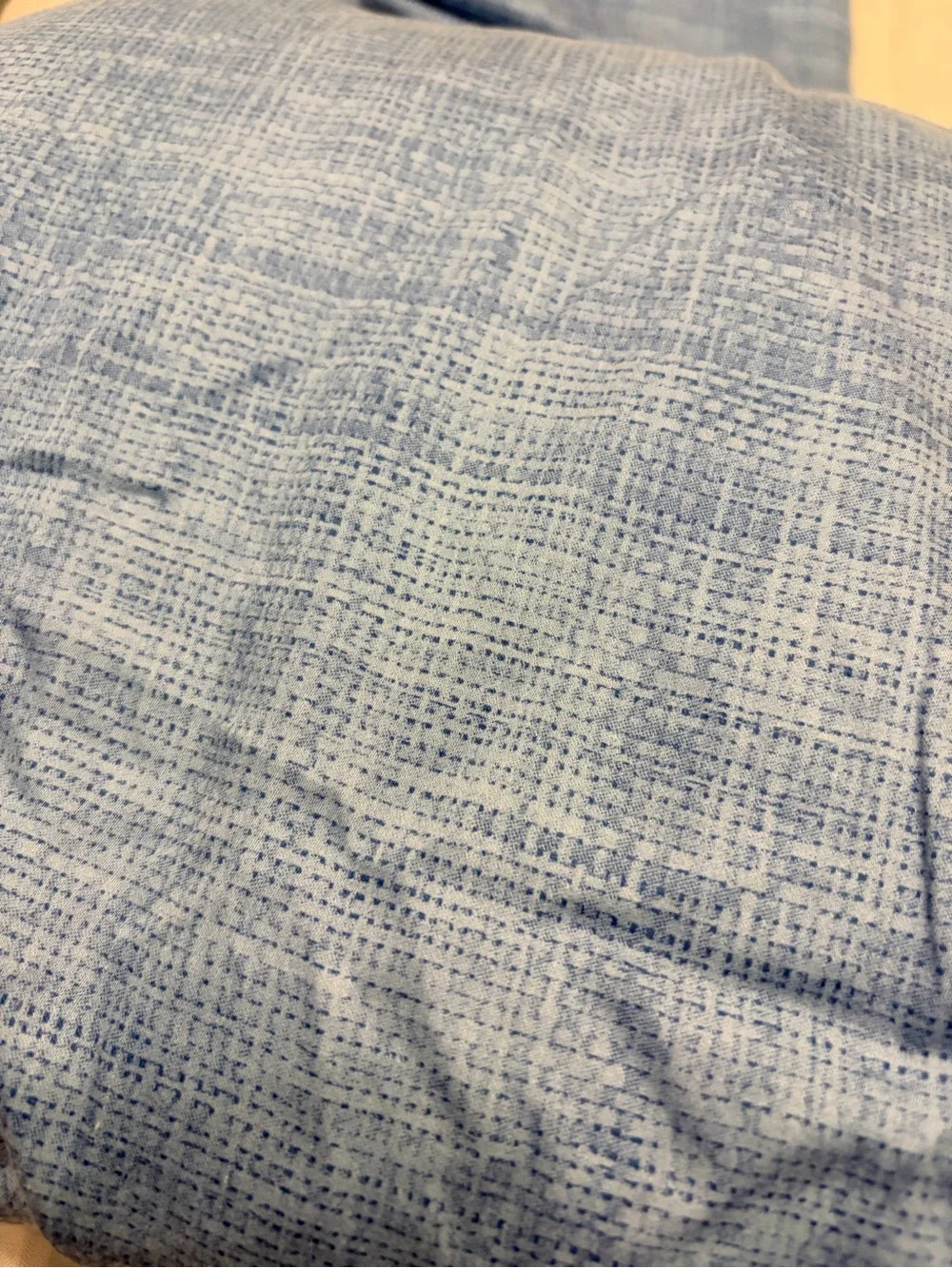 Ralph Lauren vintage Candia Blue 100% Cotton Queen Fitted Sheet Sateen weave
